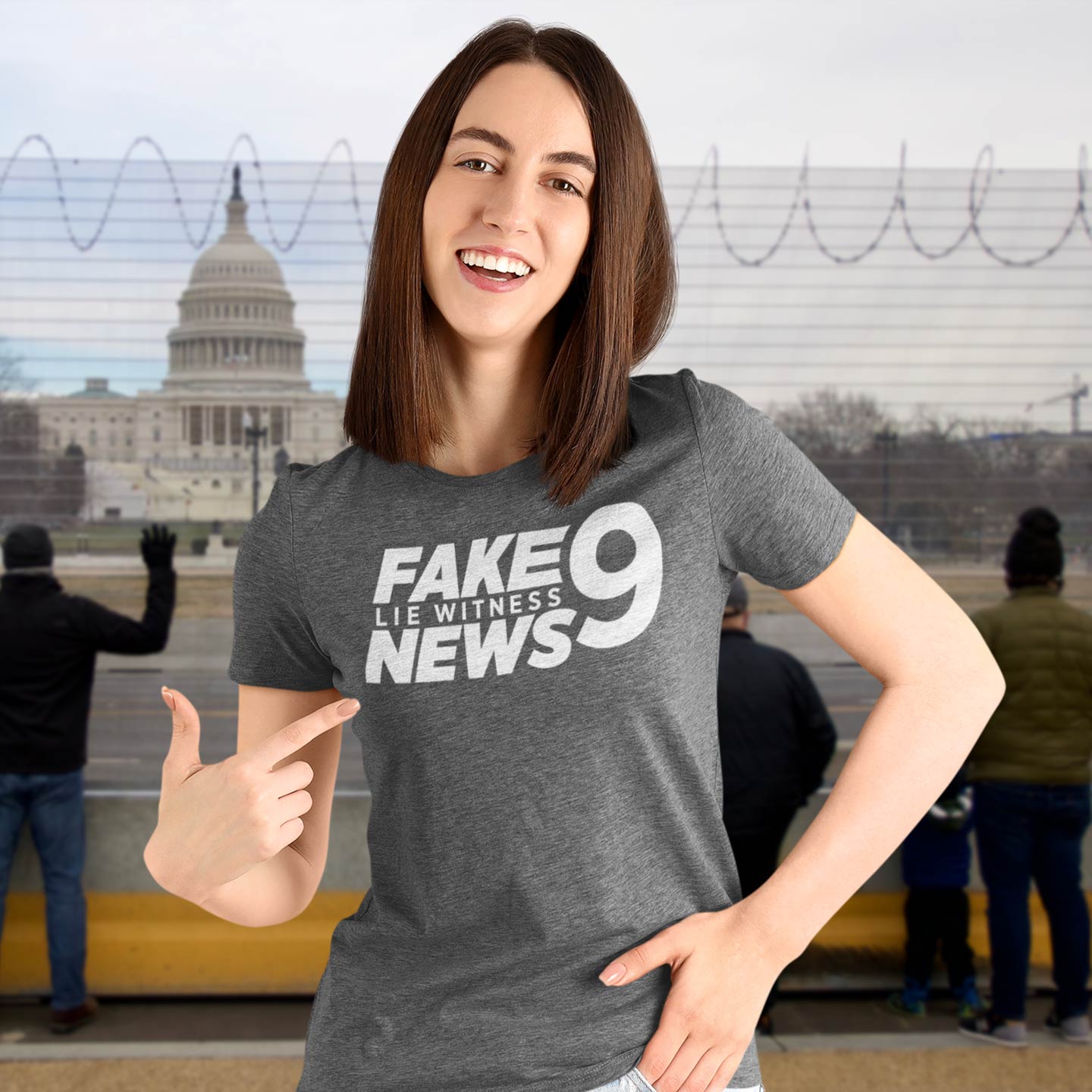 Fake 9 Lie Witness News Tri-Blend T-shirt