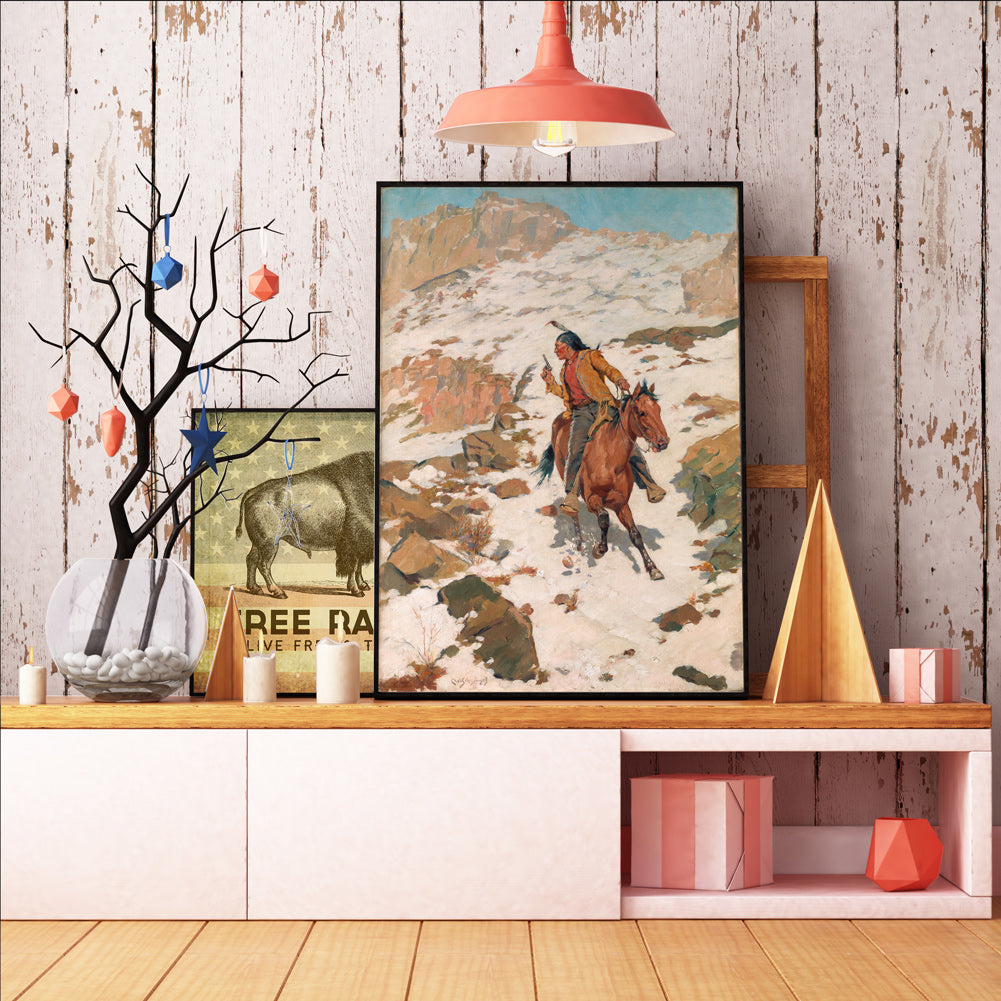 In Hot Pursuit Charles Schreyvogel Giclée Art Print