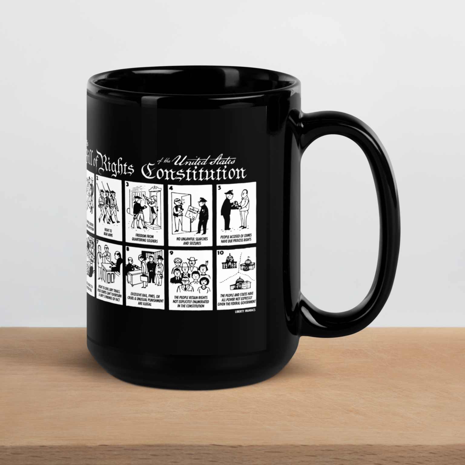 The Illustrated Bill of Rights Coffee Mug