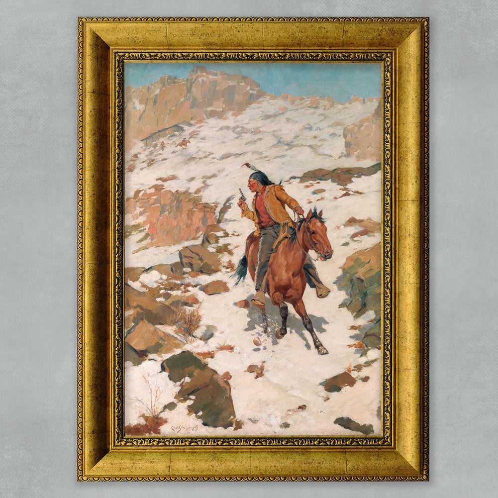 In Hot Pursuit Charles Schreyvogel Giclée Art Print