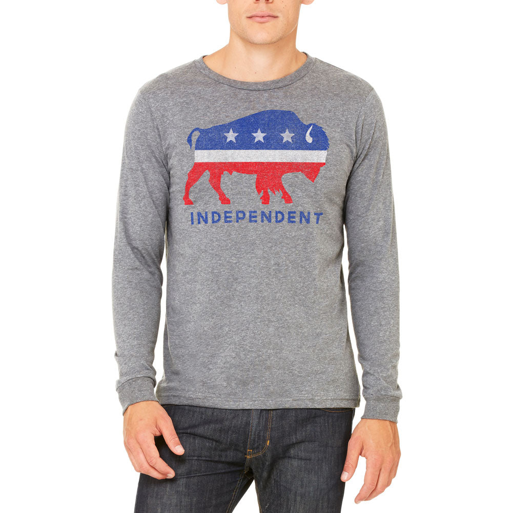 Independent Bison Unisex Airlume Long Sleeve Tee