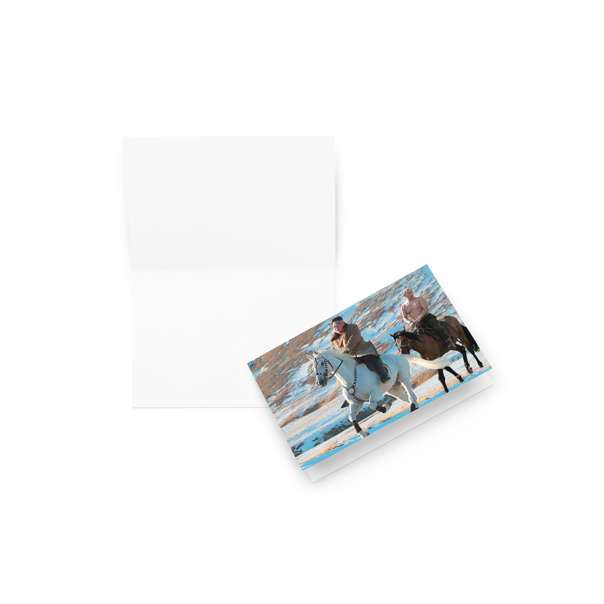 Brokeback Supreme Leaders Greeting card