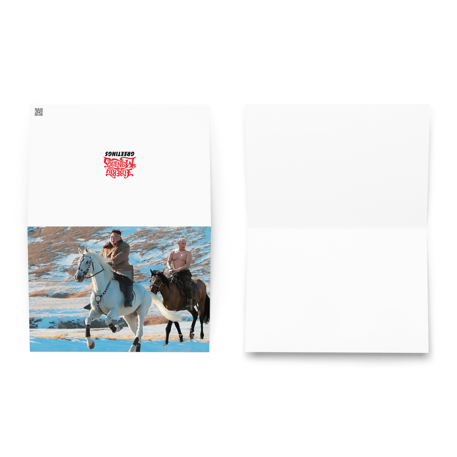 Brokeback Supreme Leaders Greeting card