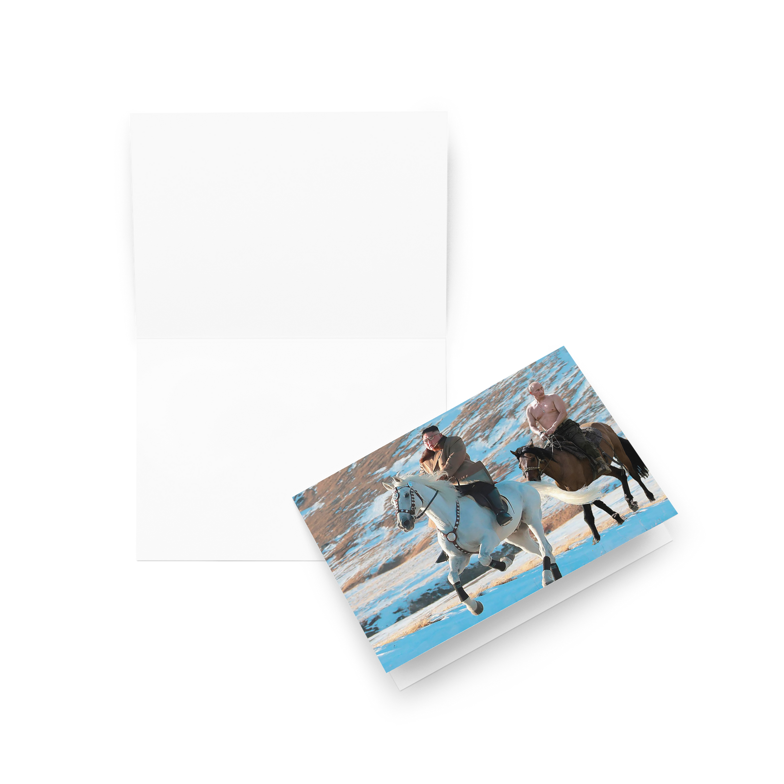 Brokeback Supreme Leaders Greeting card