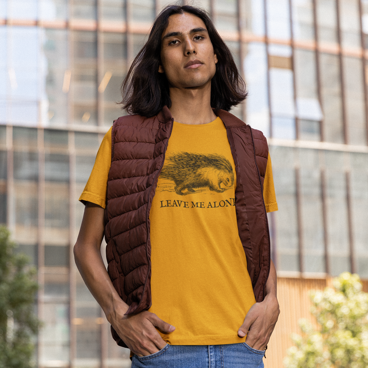 Leave Me Alone Porcupine Gadsden T-Shirt