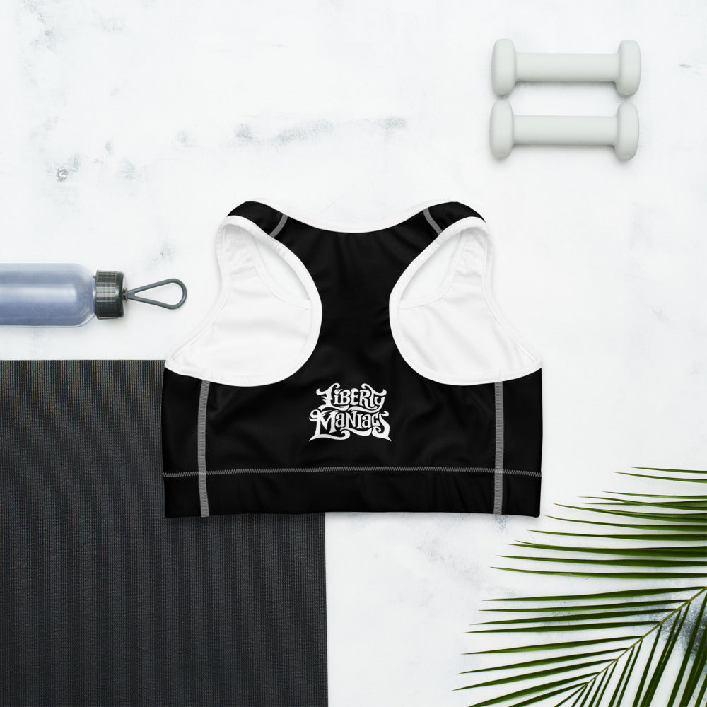 Liberty Maniacs Black Sports bra
