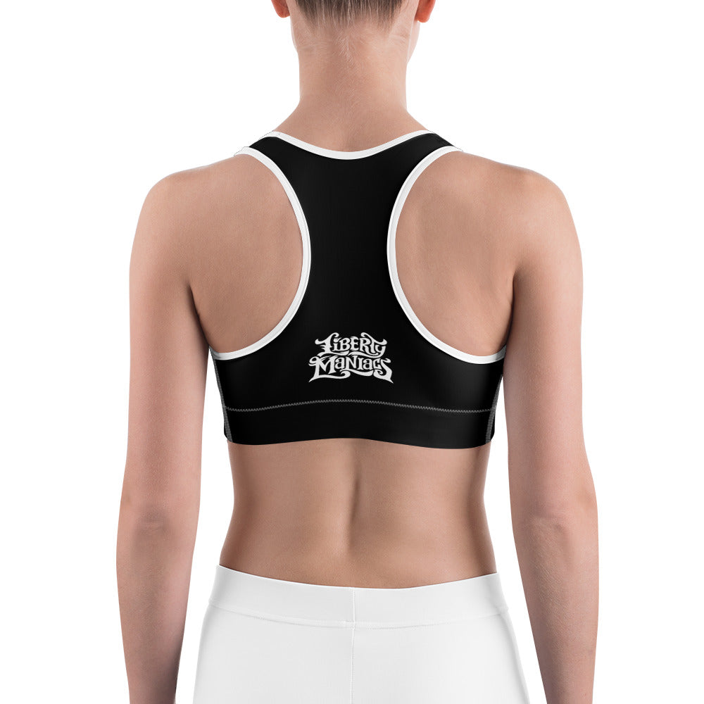 Liberty Maniacs Black Sports bra