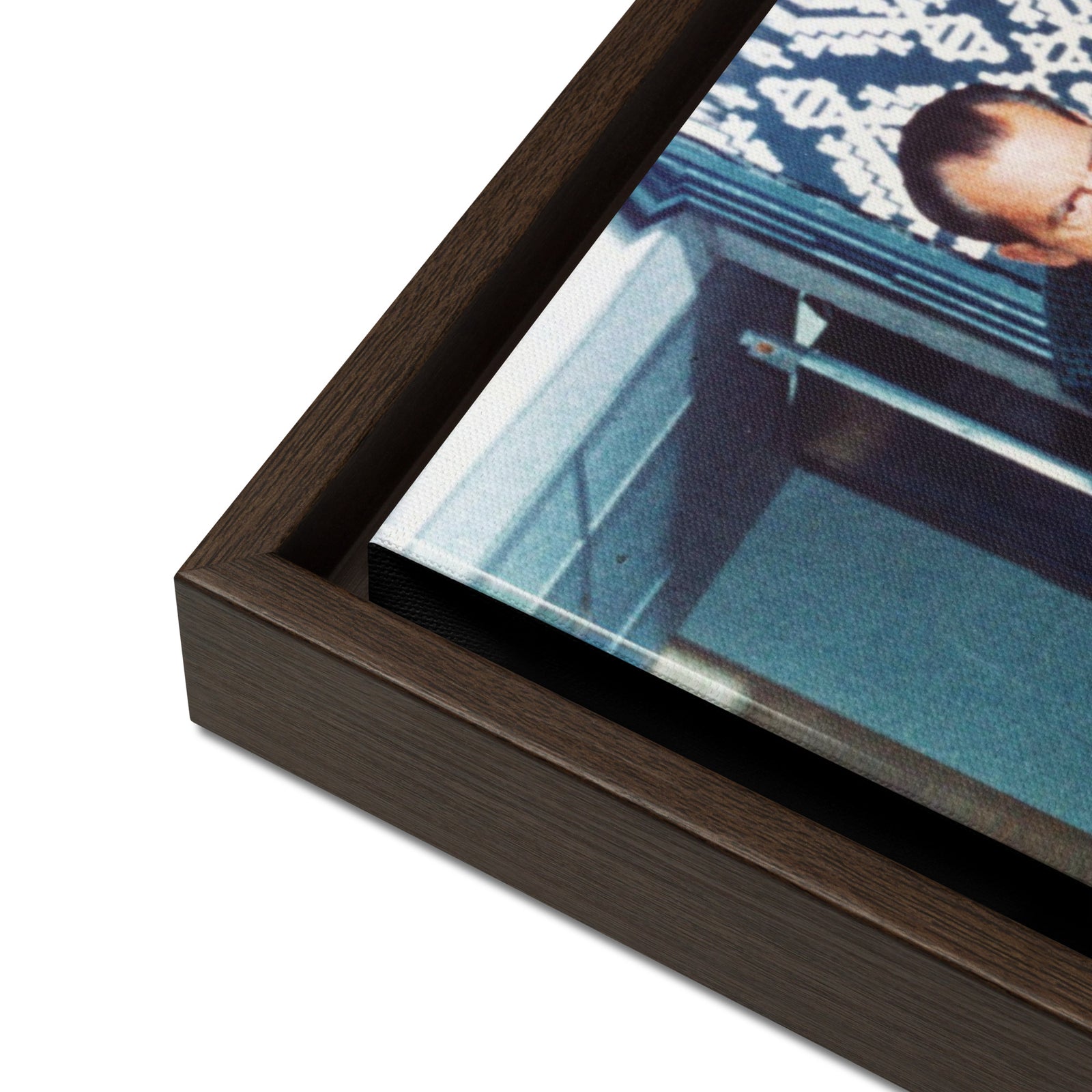 President Nixon Bowling Framed Canvas