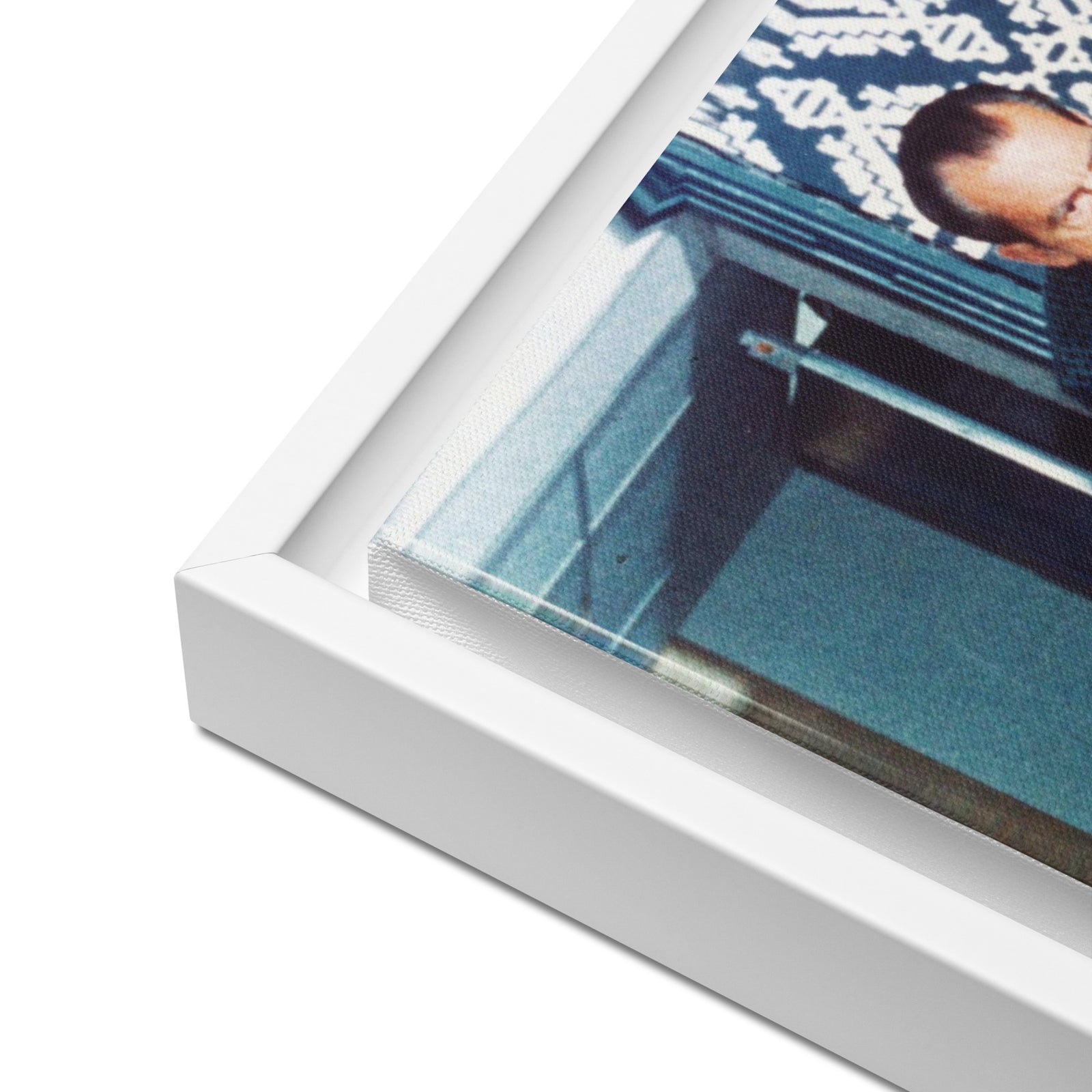 President Nixon Bowling Framed Canvas