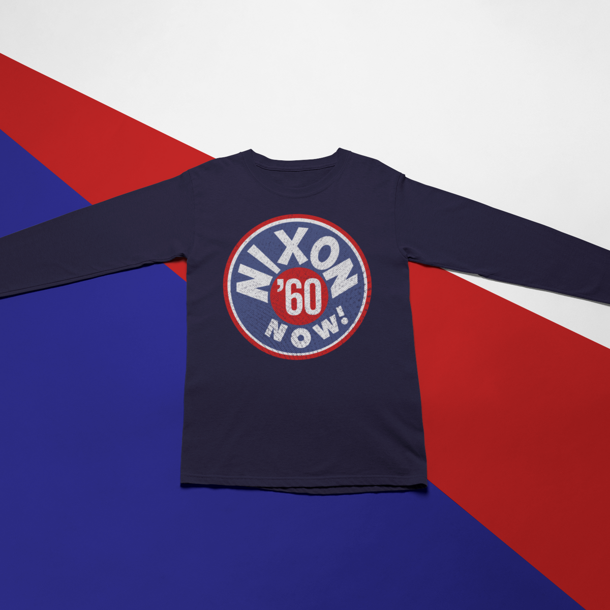 Nixon Now Retro 1960 Campaign Long Sleeve Tee