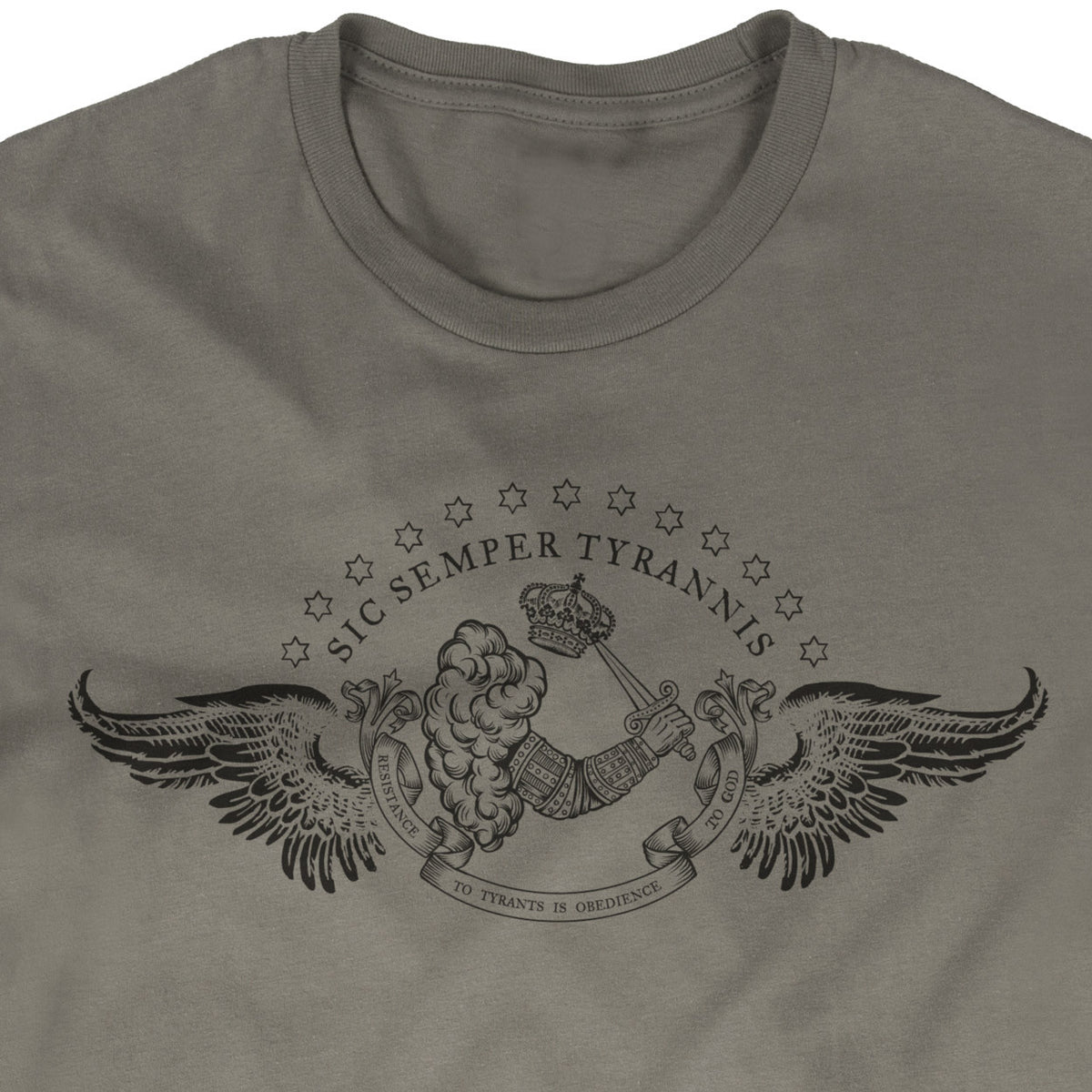 Resistance to Tyrants Gostelowe Battle Flag Men&#39;s Tee