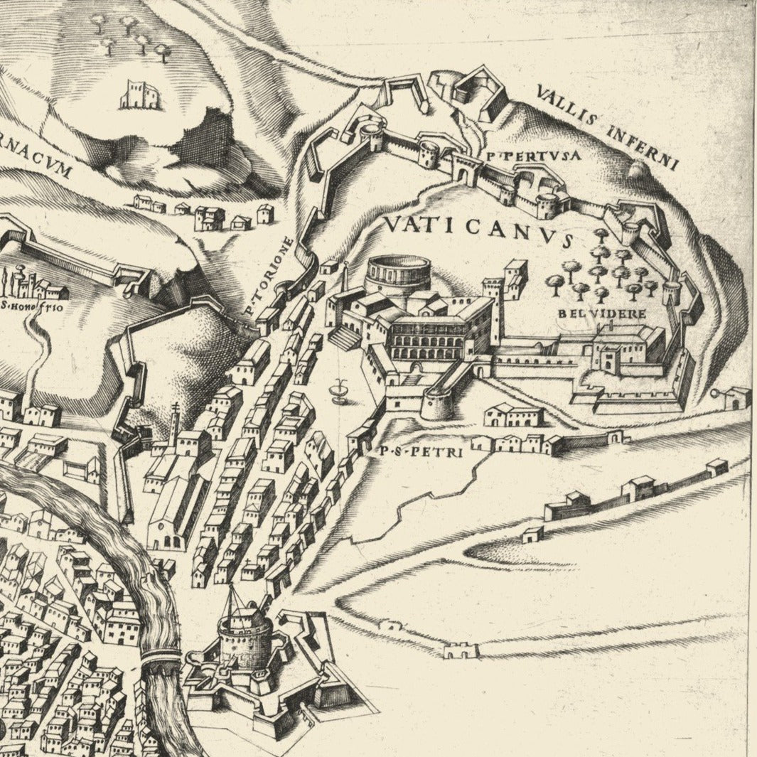 View of Rome from the East Art Print