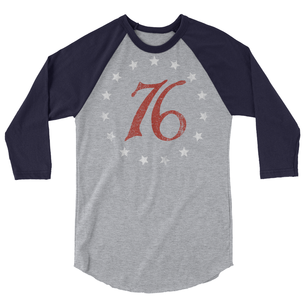 Spirit of 76  3/4 sleeve raglan shirt