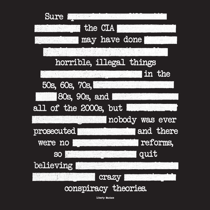 CIA Redacted Conspiracy Theories Unisex Long Sleeve Tee