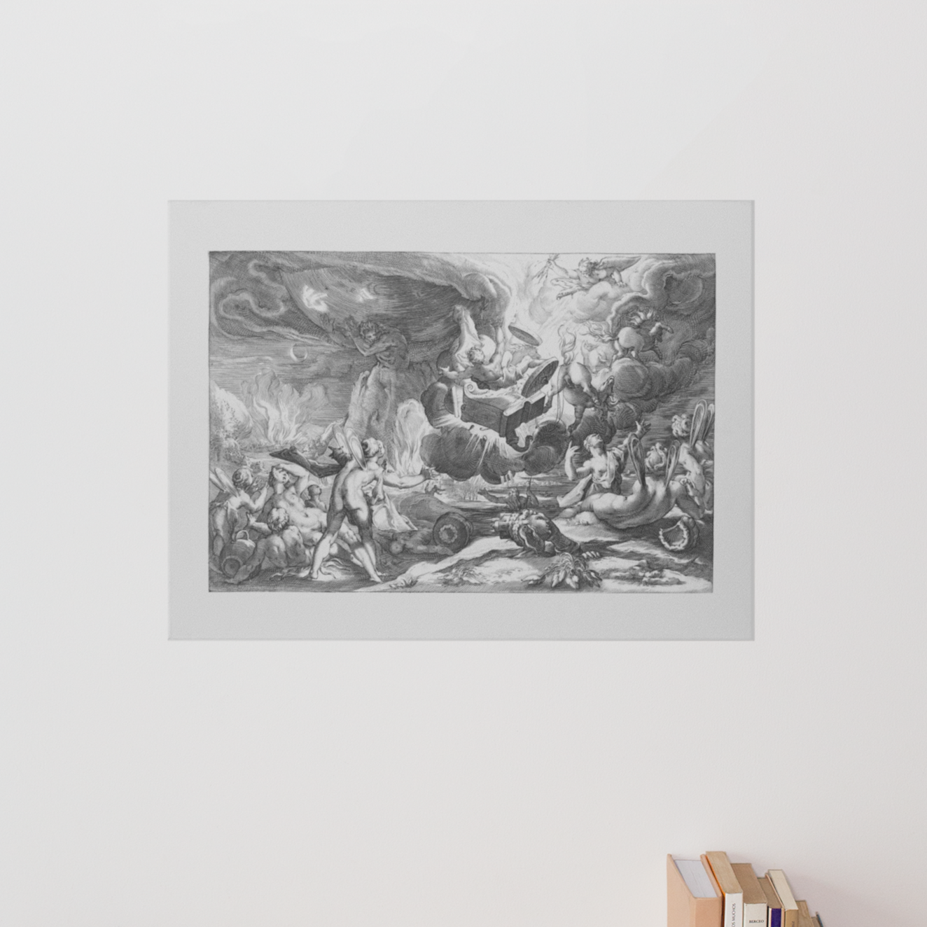 The Fall of Phaeton from the Ovid's Metamorphoses Art Print 