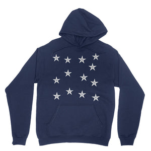 13 Stars Vintage Pullover Hooded Sweatshirt