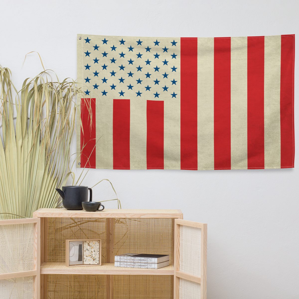 Civil Peace Vintage Stained Wall Flag