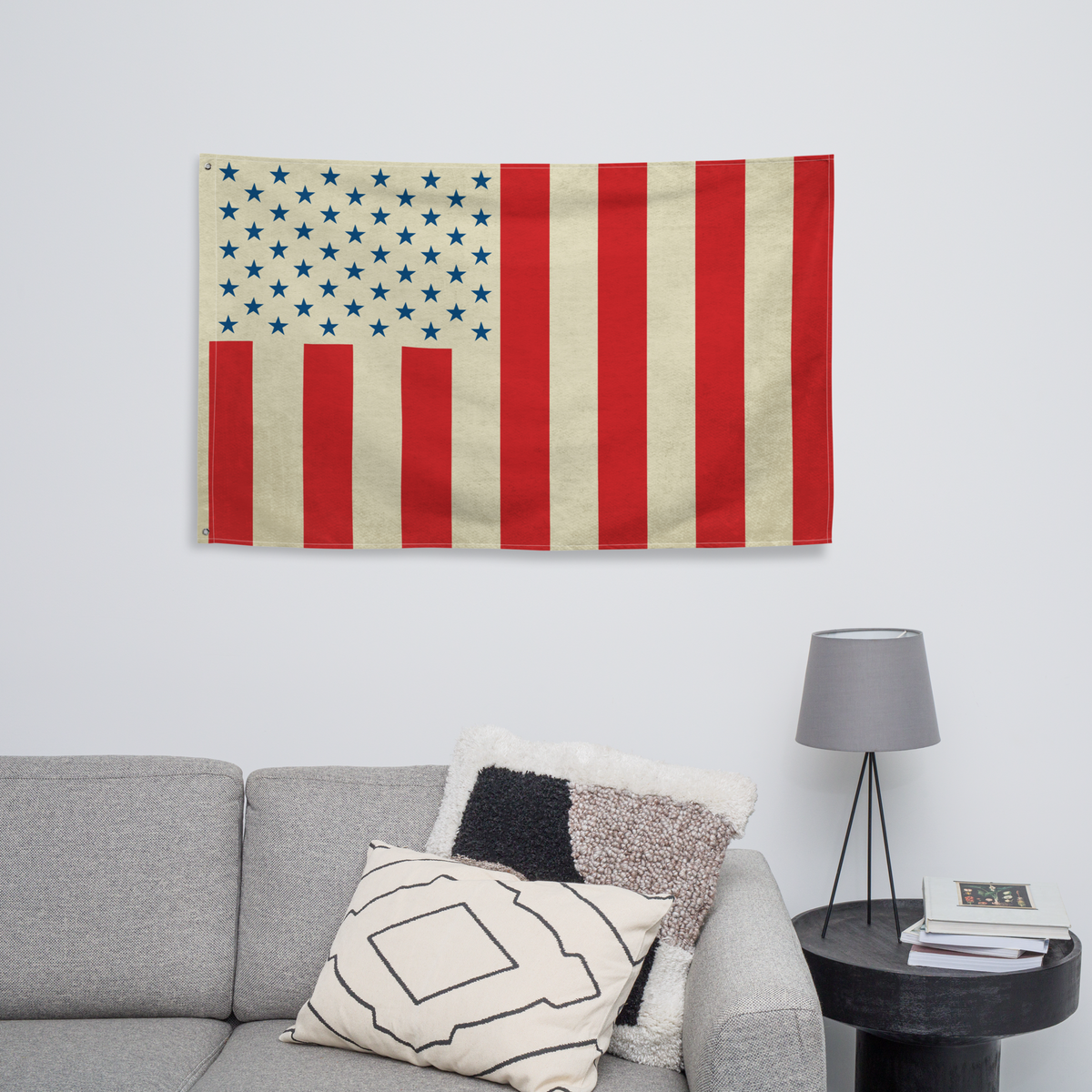 Civil Peace Vintage Stained Wall Flag