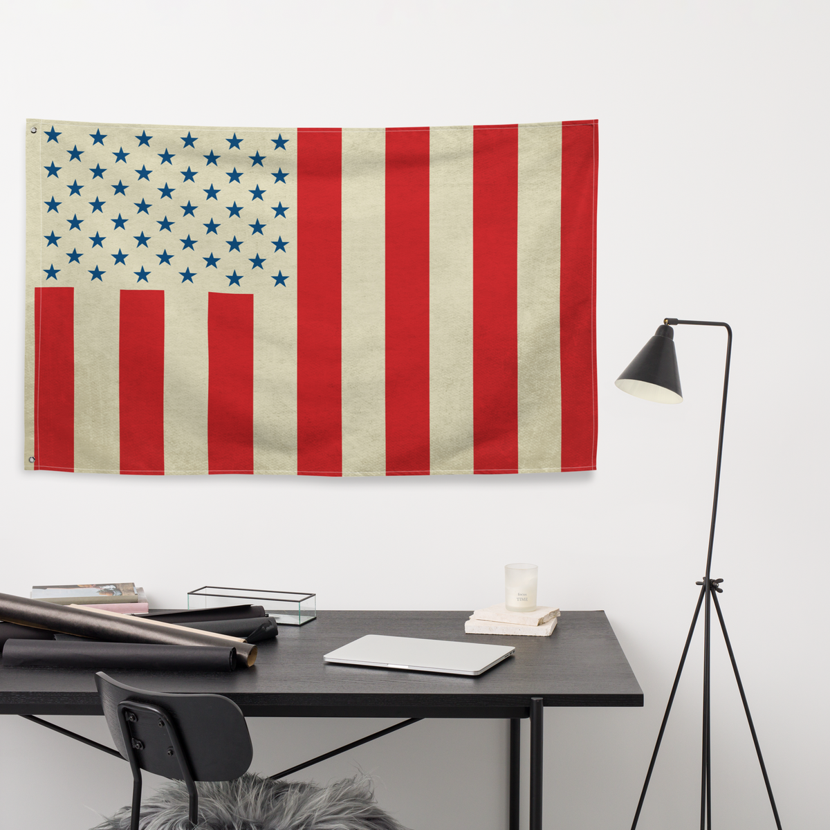 Civil Peace Vintage Stained Wall Flag