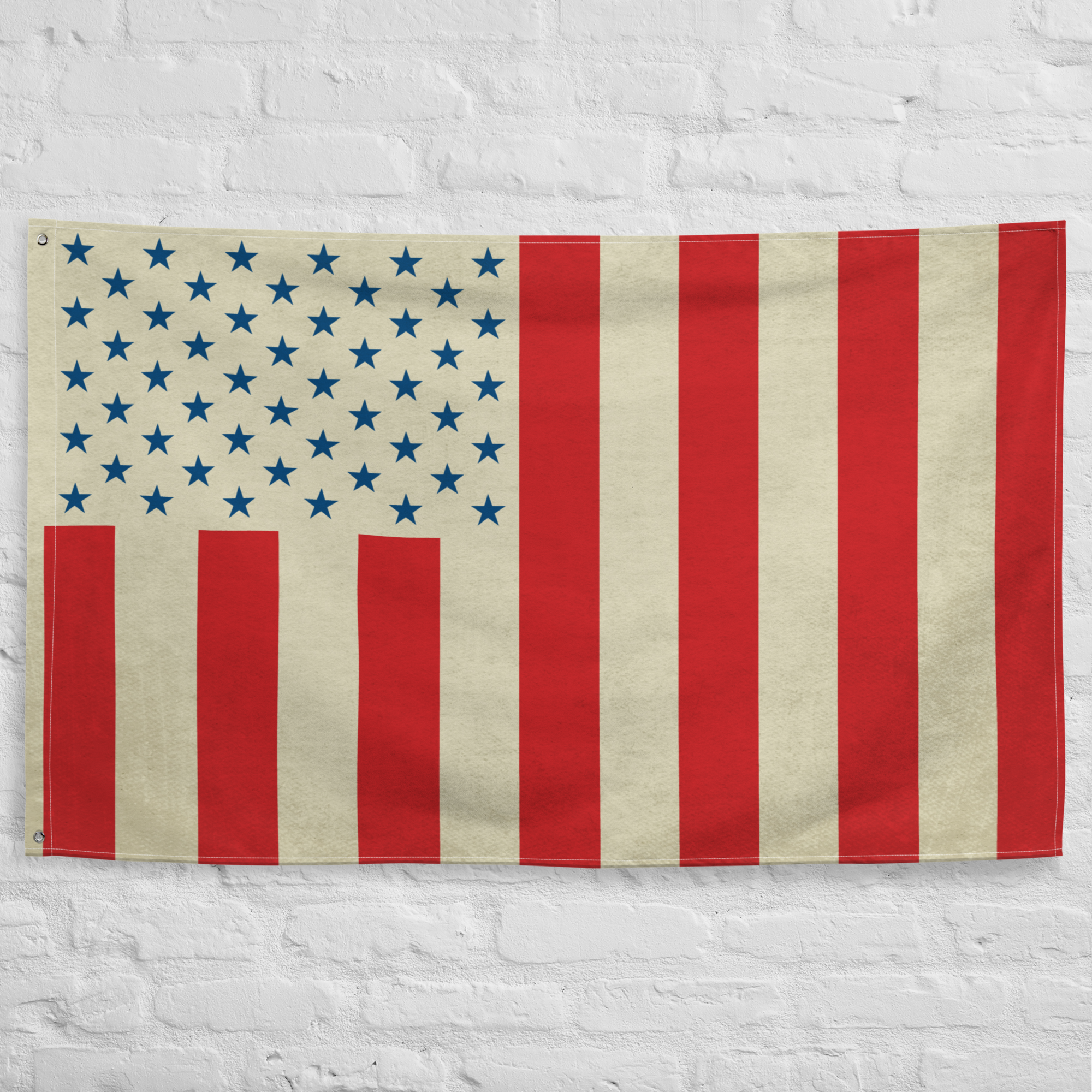 Civil Peace Vintage Stained Wall Flag