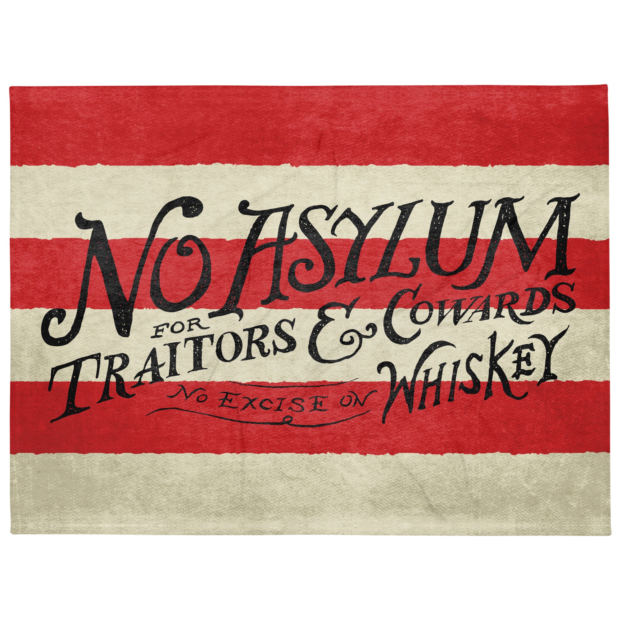 Whiskey Rebellion No Asylum Flag Throw Blanket
