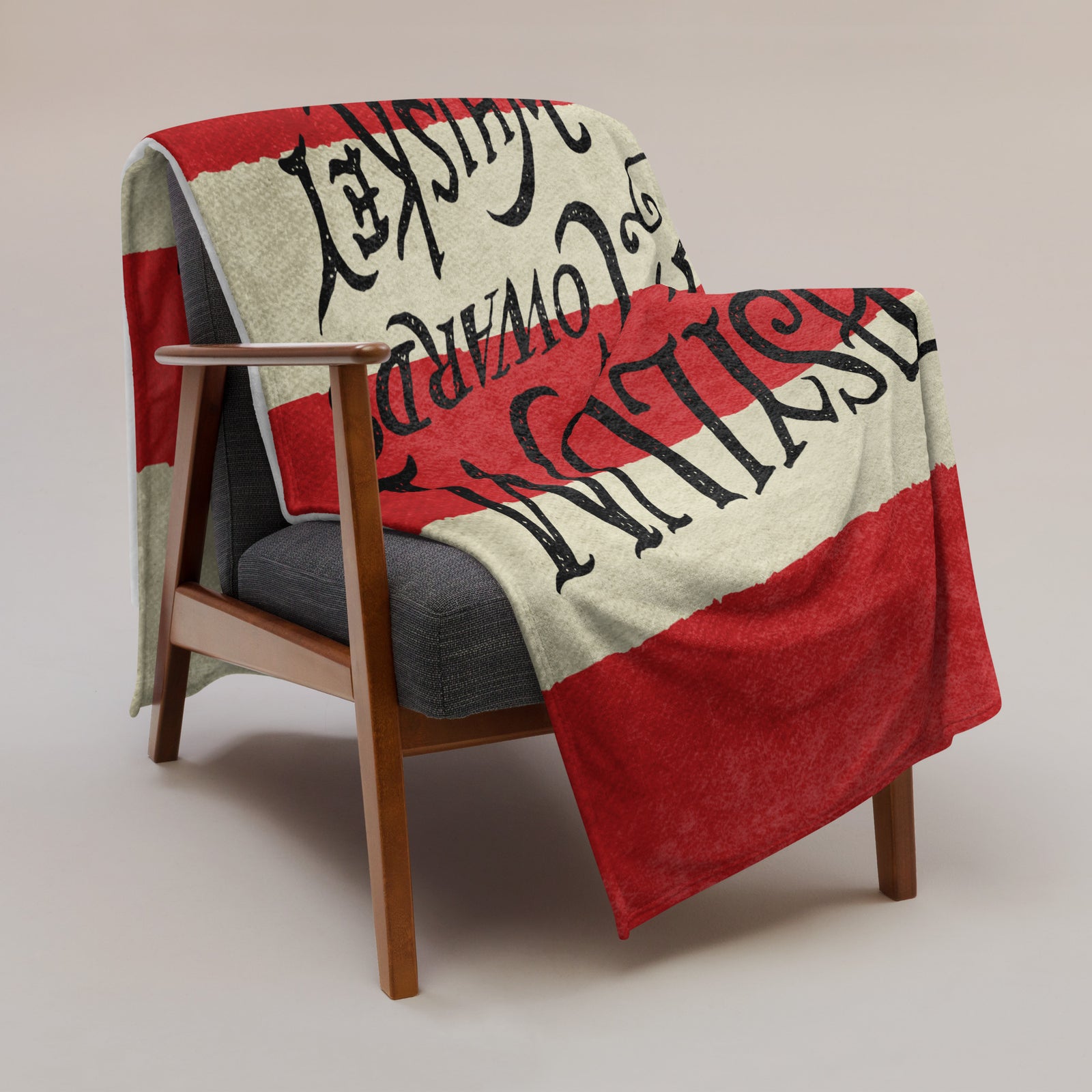 Whiskey Rebellion No Asylum Flag Throw Blanket