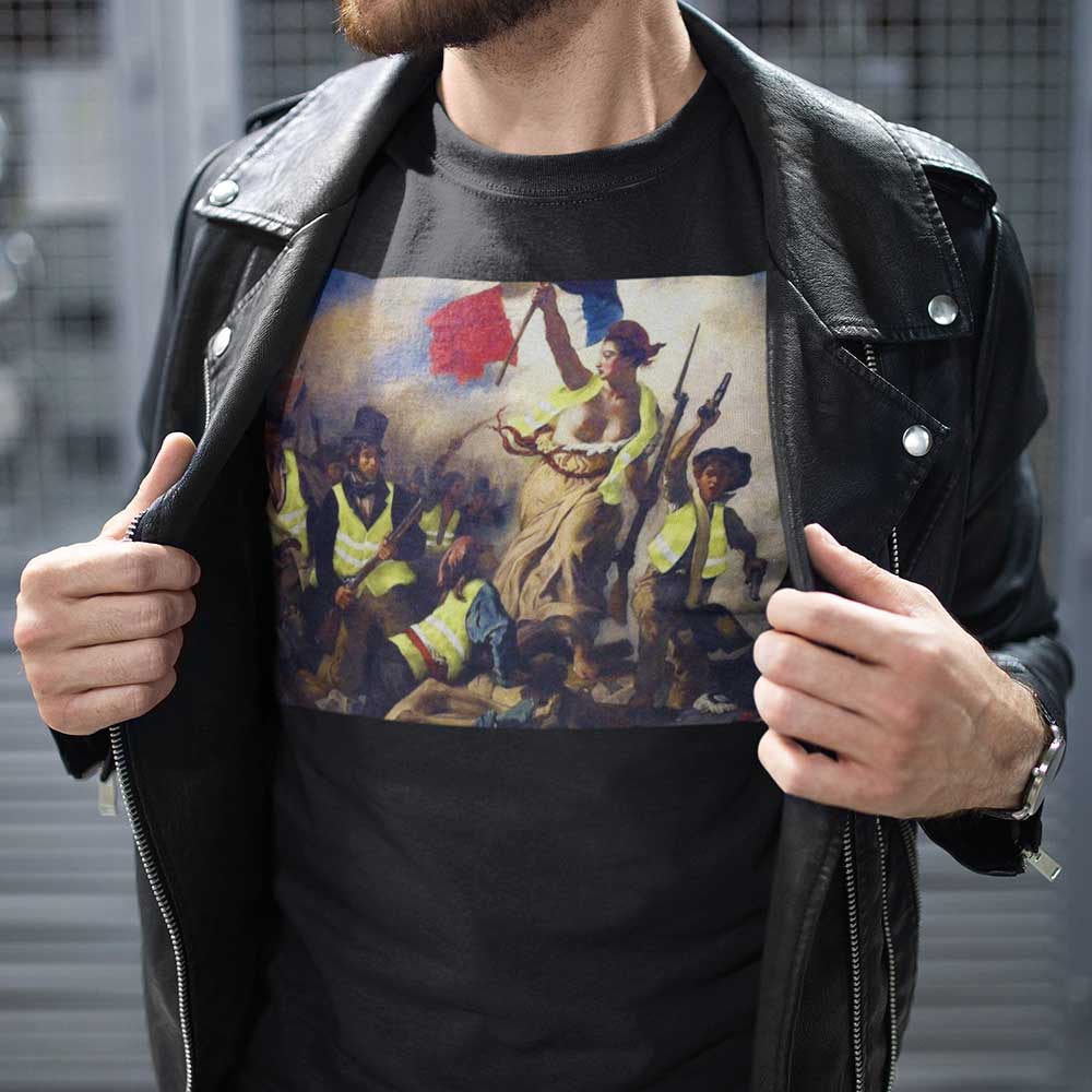 Liberty Leading the People Yellow Vest Revolution T-Shirt