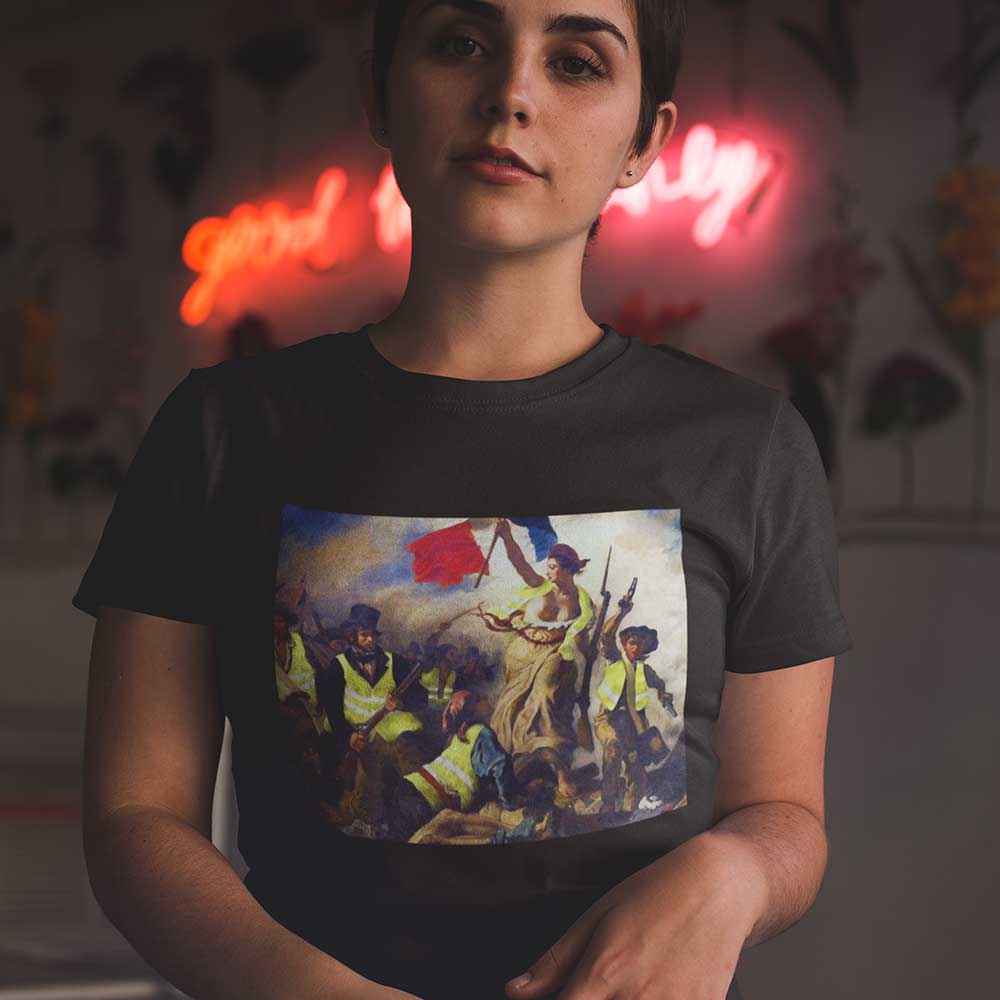 Liberty Leading the People Yellow Vest Revolution T-Shirt