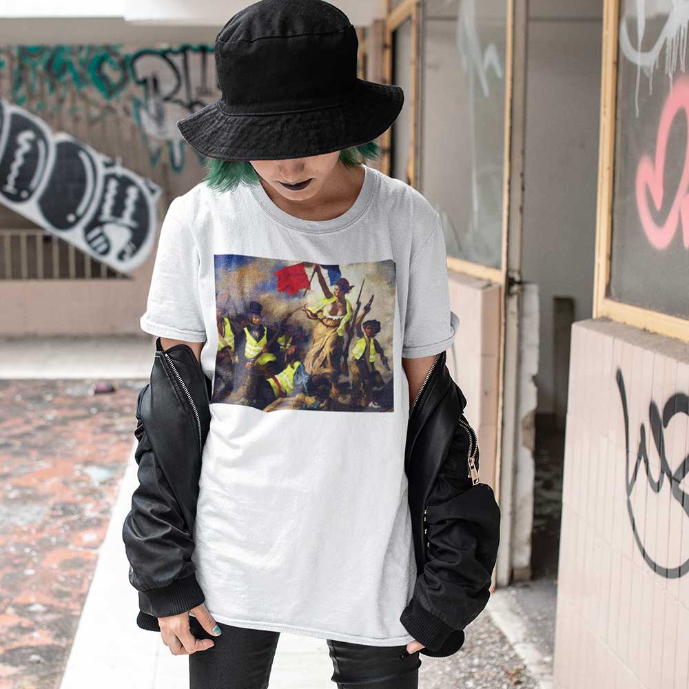 Liberty Leading the People Yellow Vest Revolution T-Shirt