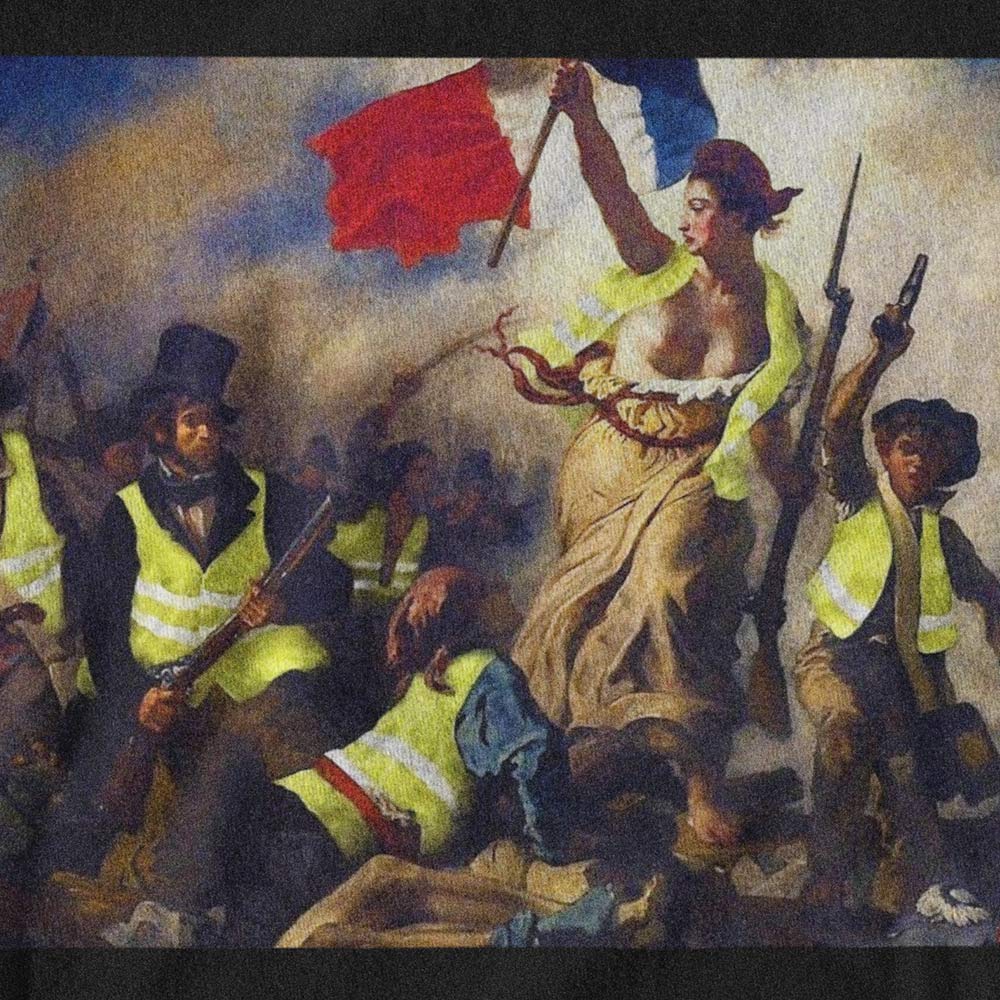 Liberty Leading the People Yellow Vest Revolution T-Shirt