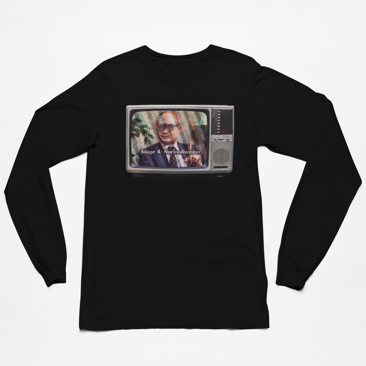Yuri Bezmenov The Fourth Stages of Ideological Subversion Long Sleeve Tee