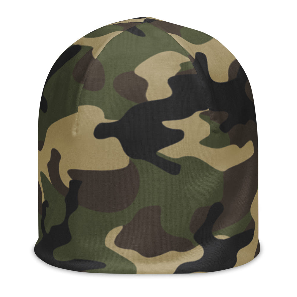 Woodland Green Camo Beanie