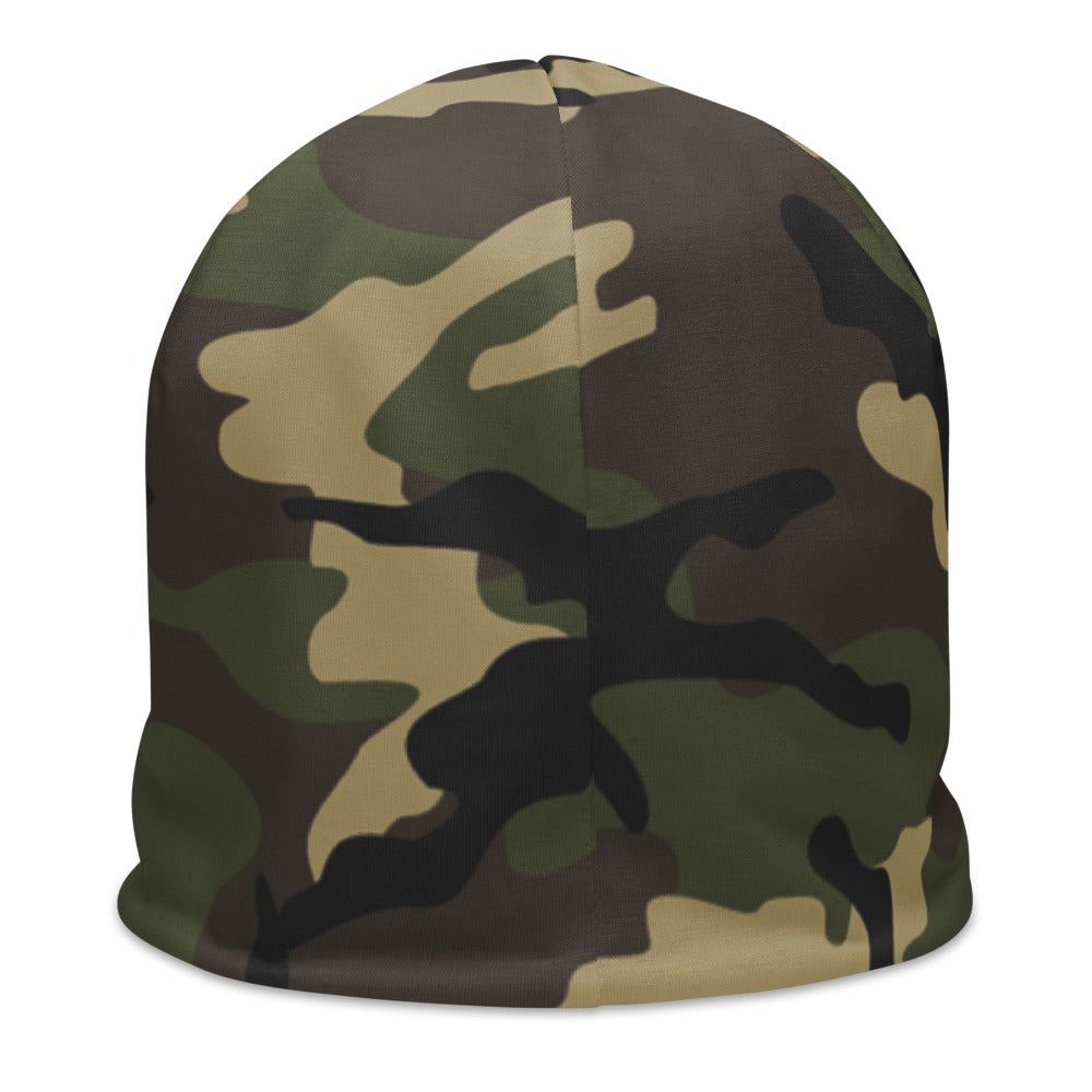 Woodland Green Camo Beanie