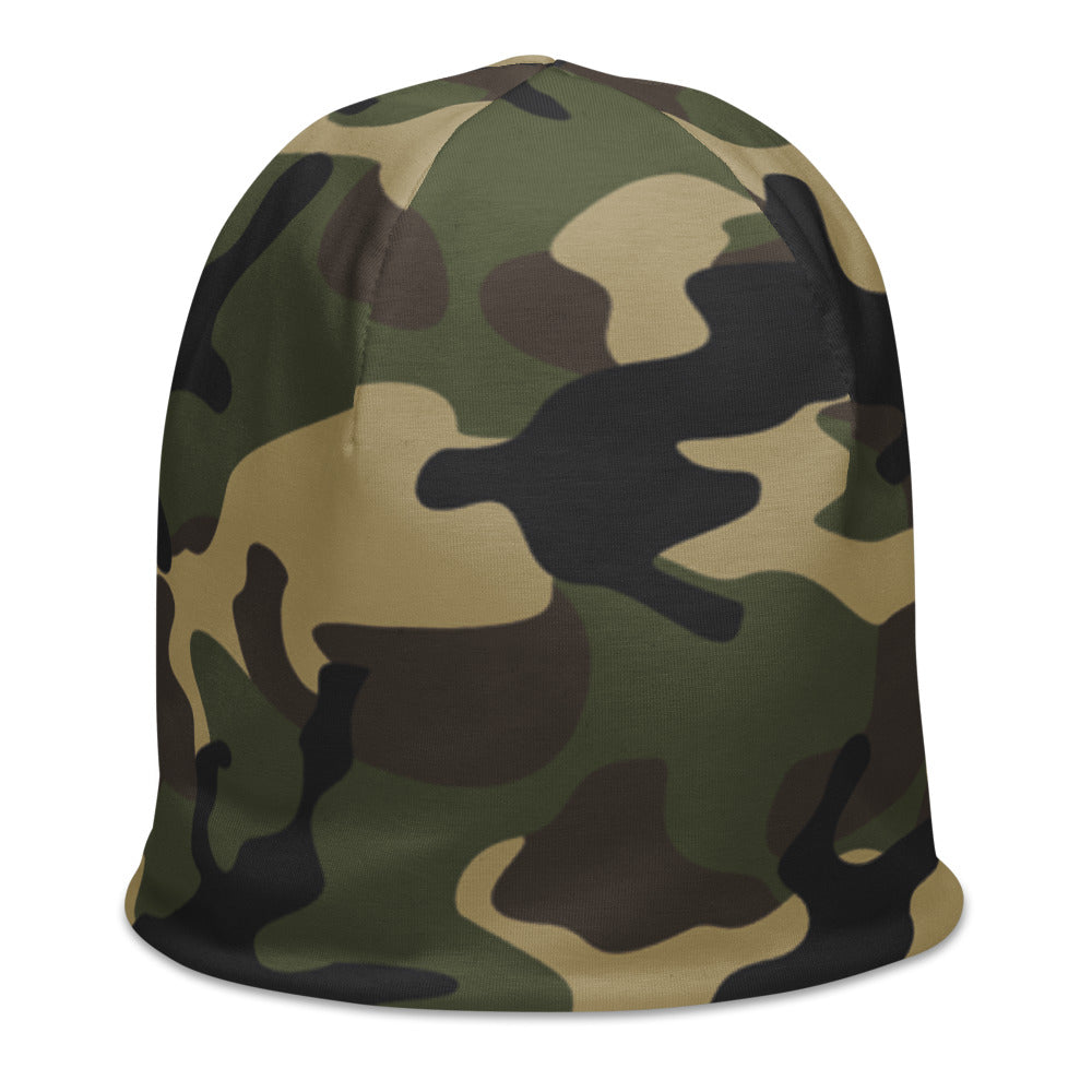 Woodland Green Camo Beanie