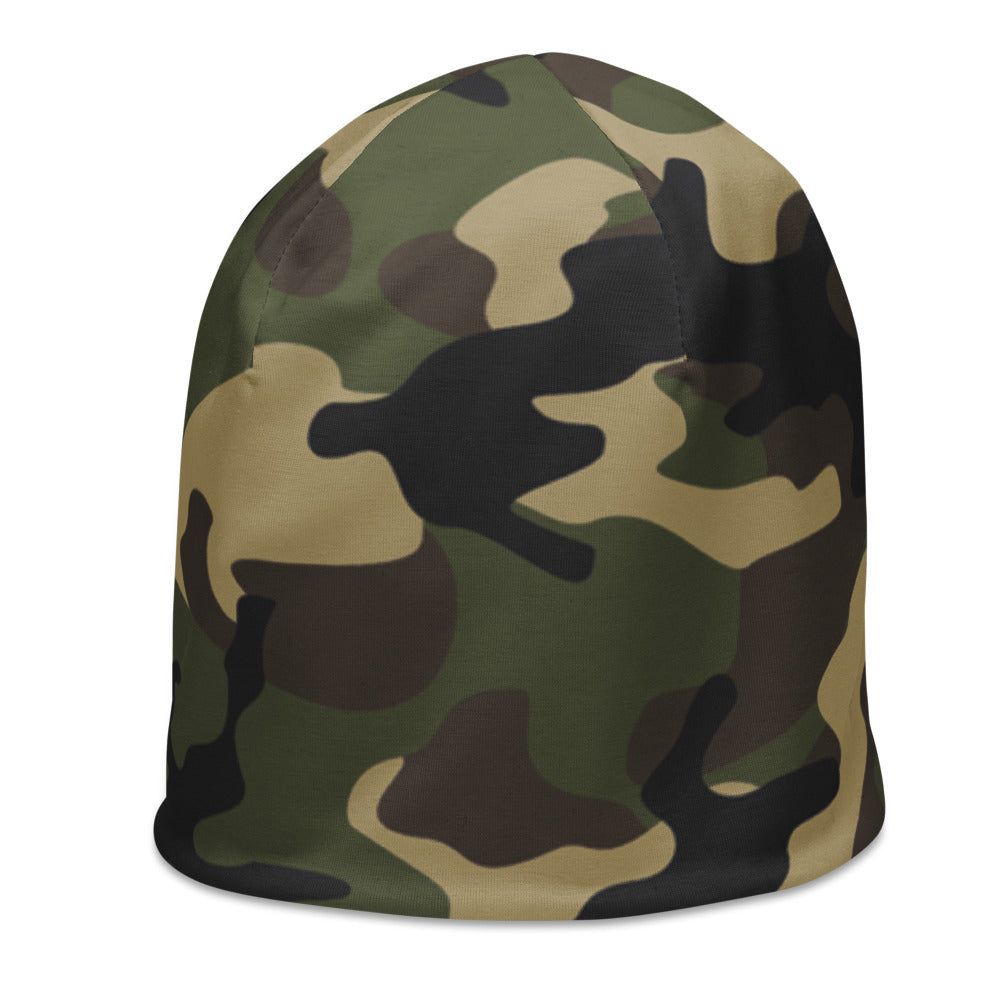 Woodland Green Camo Beanie
