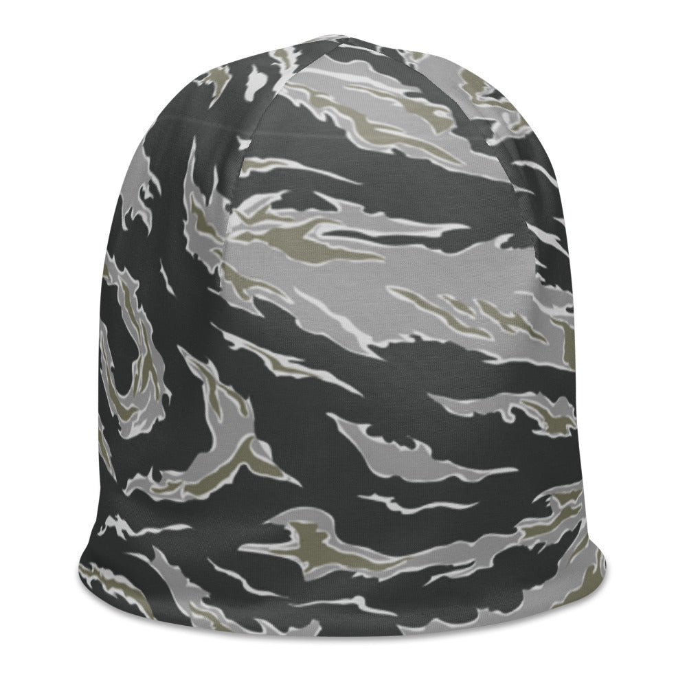 Winter Tiger Camo All-Over Print Beanie