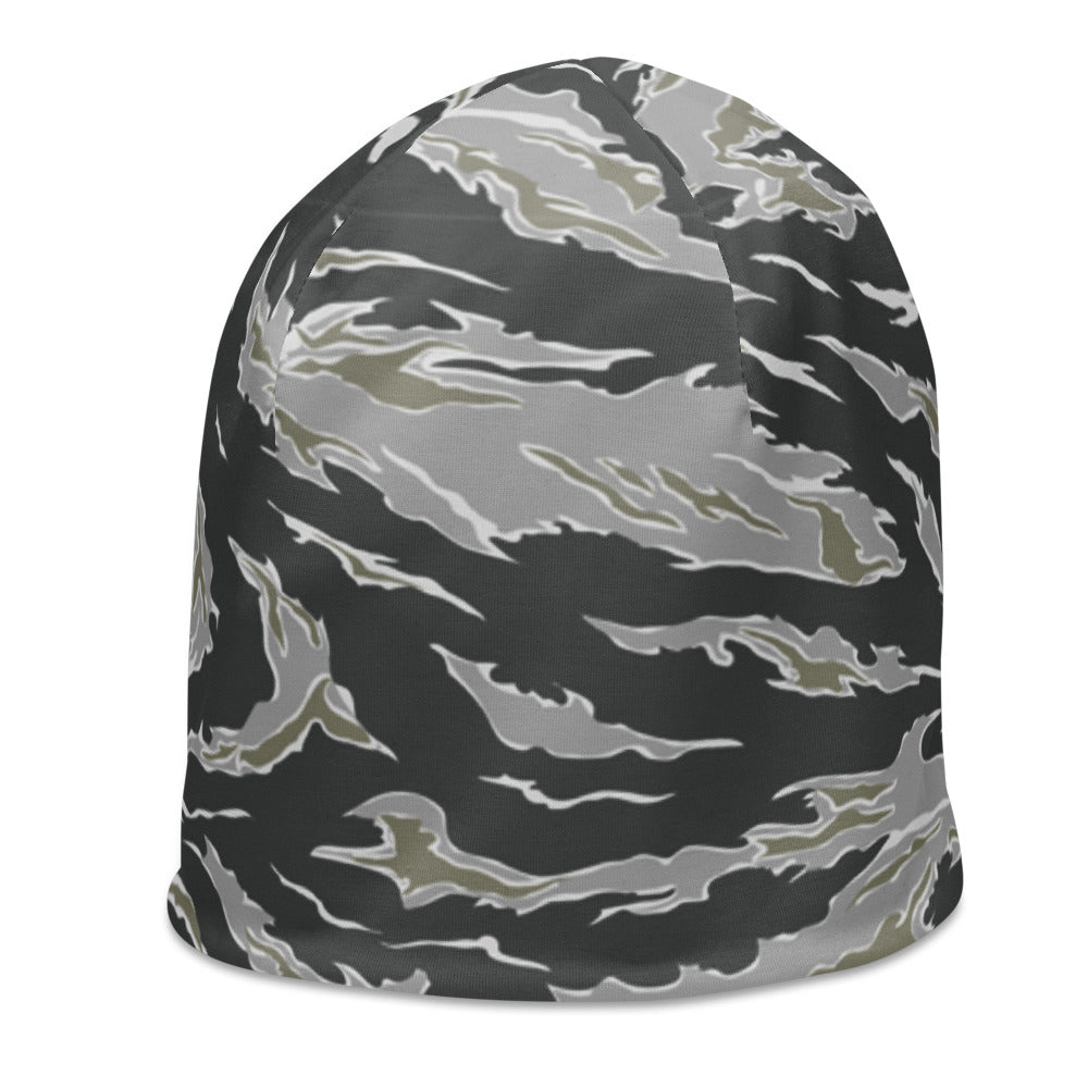 Winter Tiger Camo All-Over Print Beanie