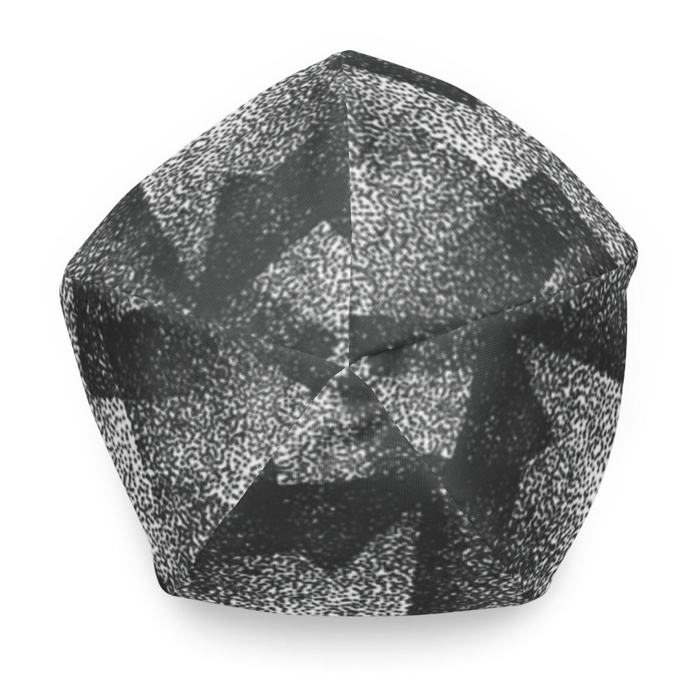 Pointillist Dark Camo Pattern Beanie