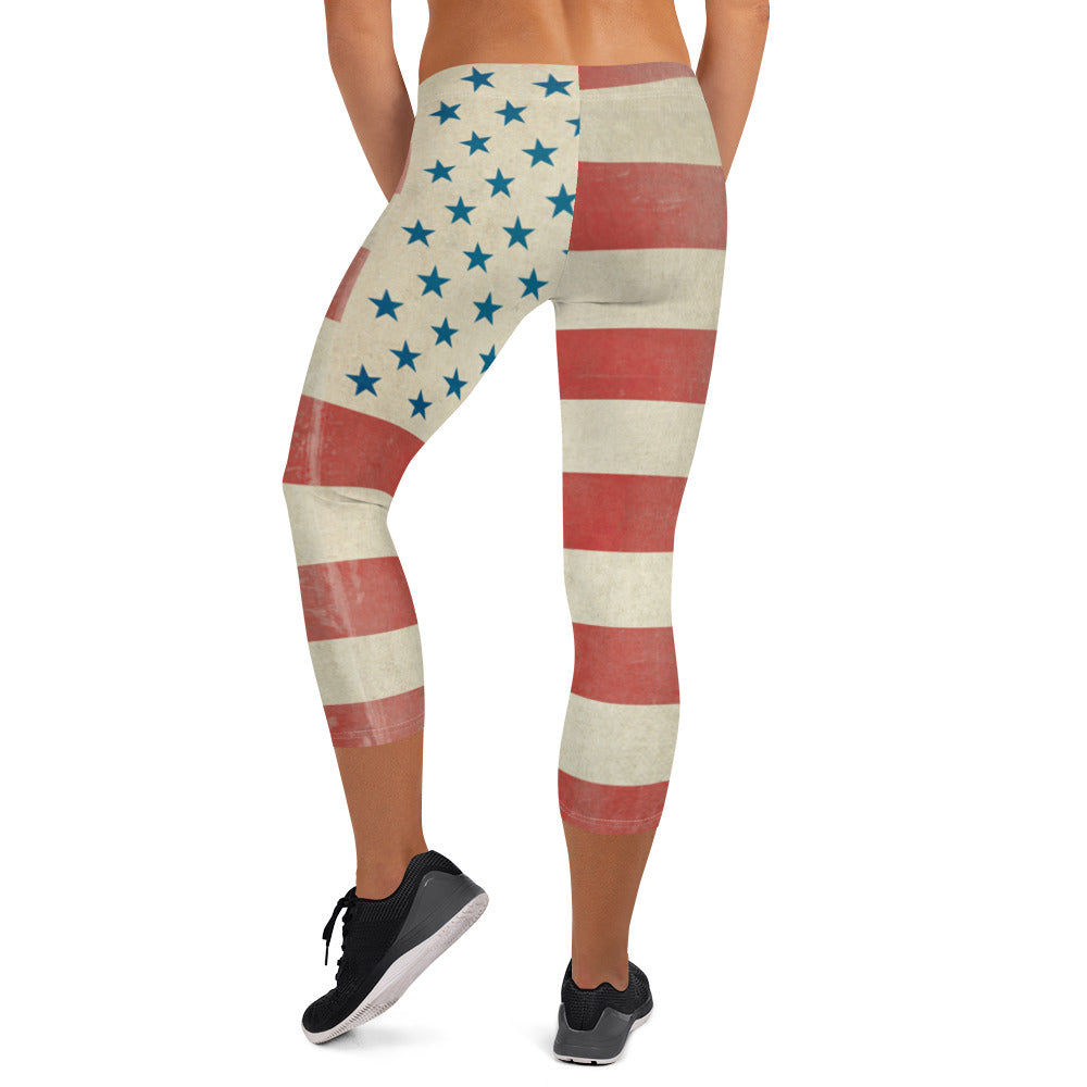 Civil Flag Capri Leggings