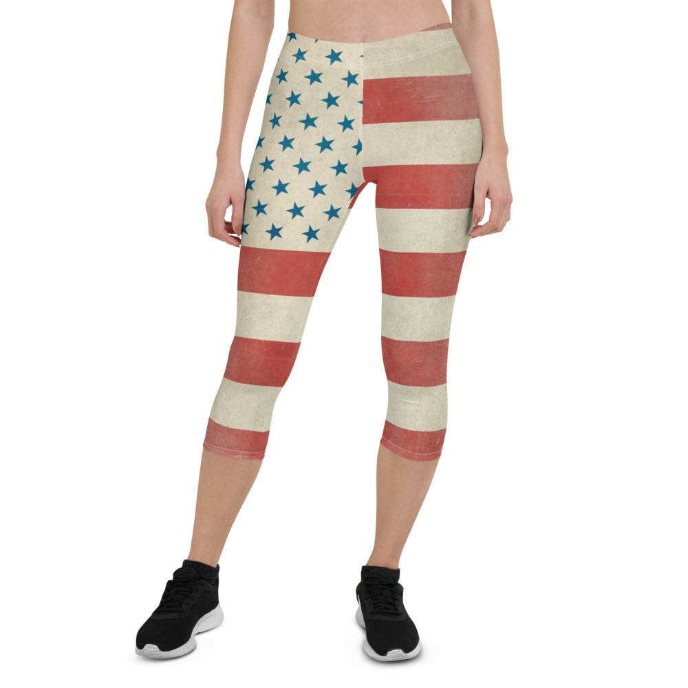 Civil Flag Capri Leggings