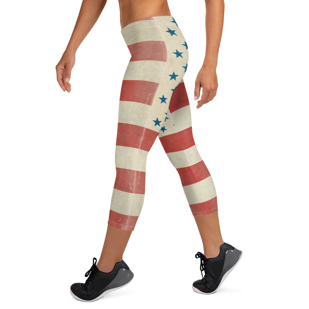 Civil Flag Capri Leggings