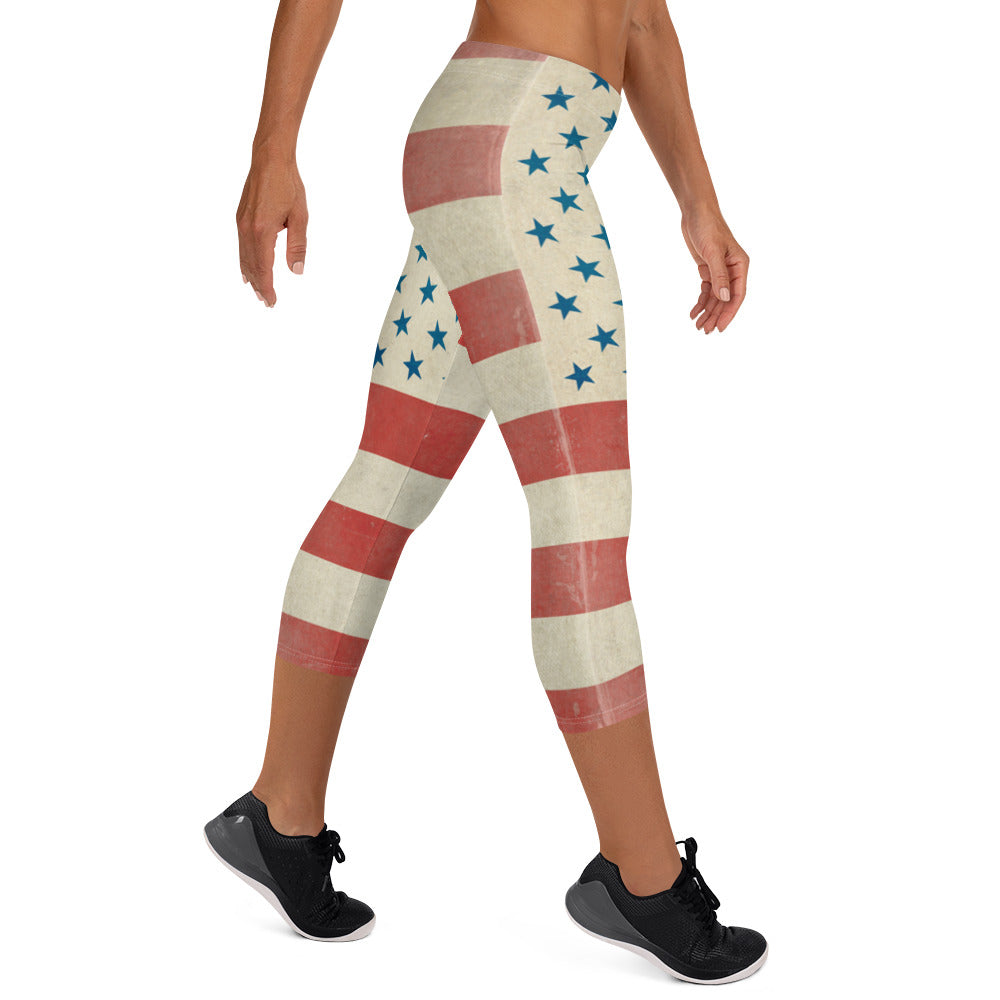 Civil Flag Capri Leggings
