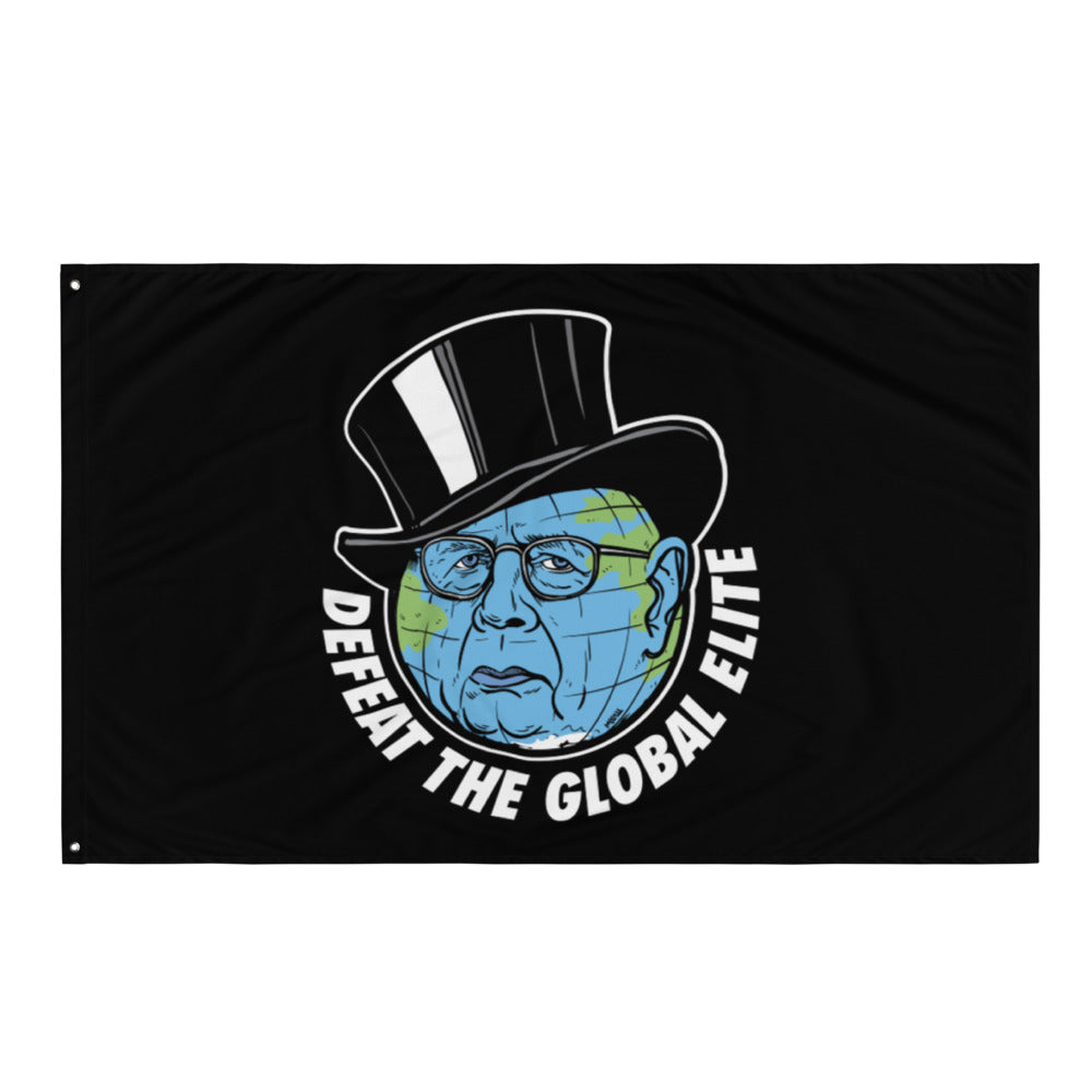 Defeat the Global Elite Wall Flag