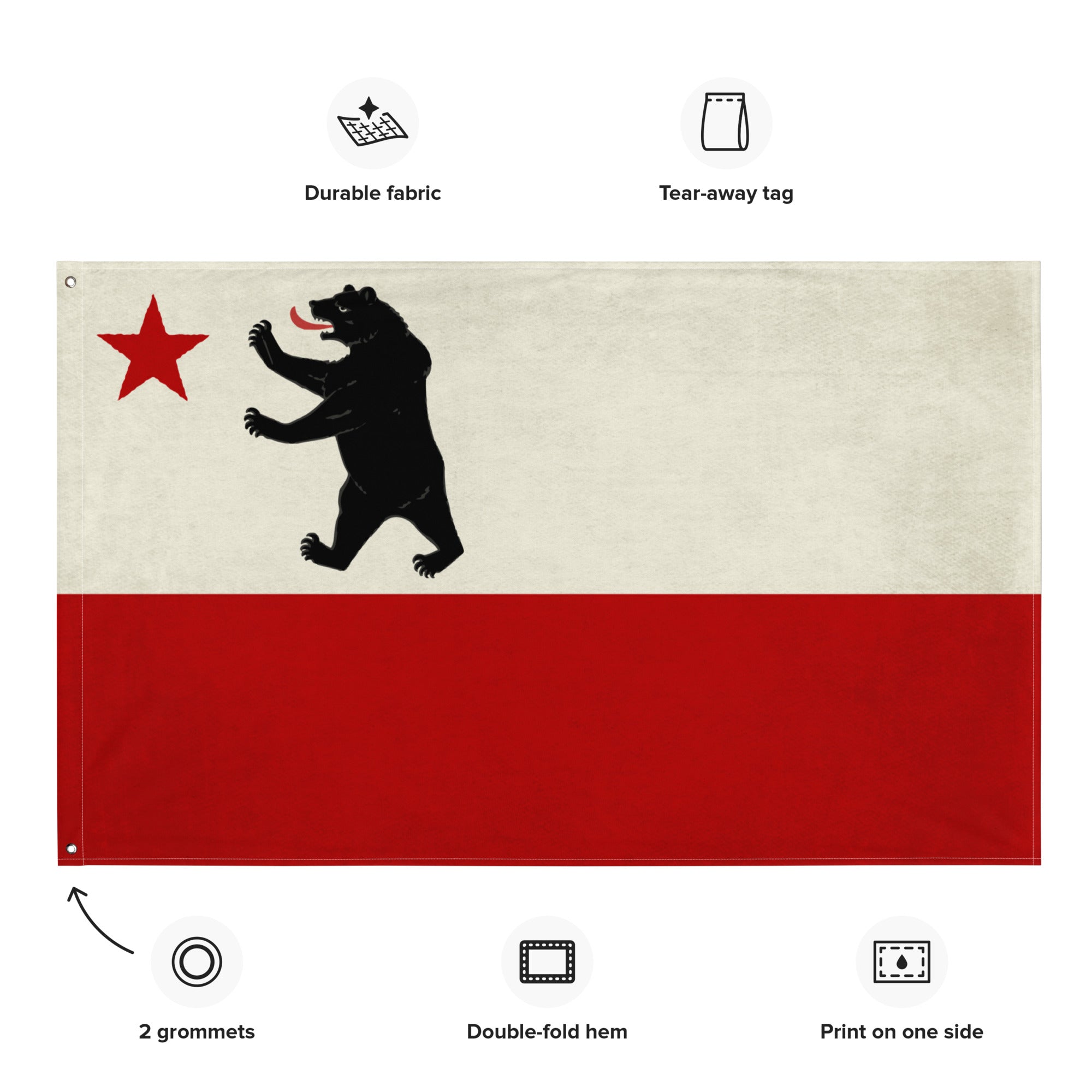 California Surfing Bear Flag Sticker Decal - Self Adhesive Vinyl - Weatherproof - Made In USA - Foto 8