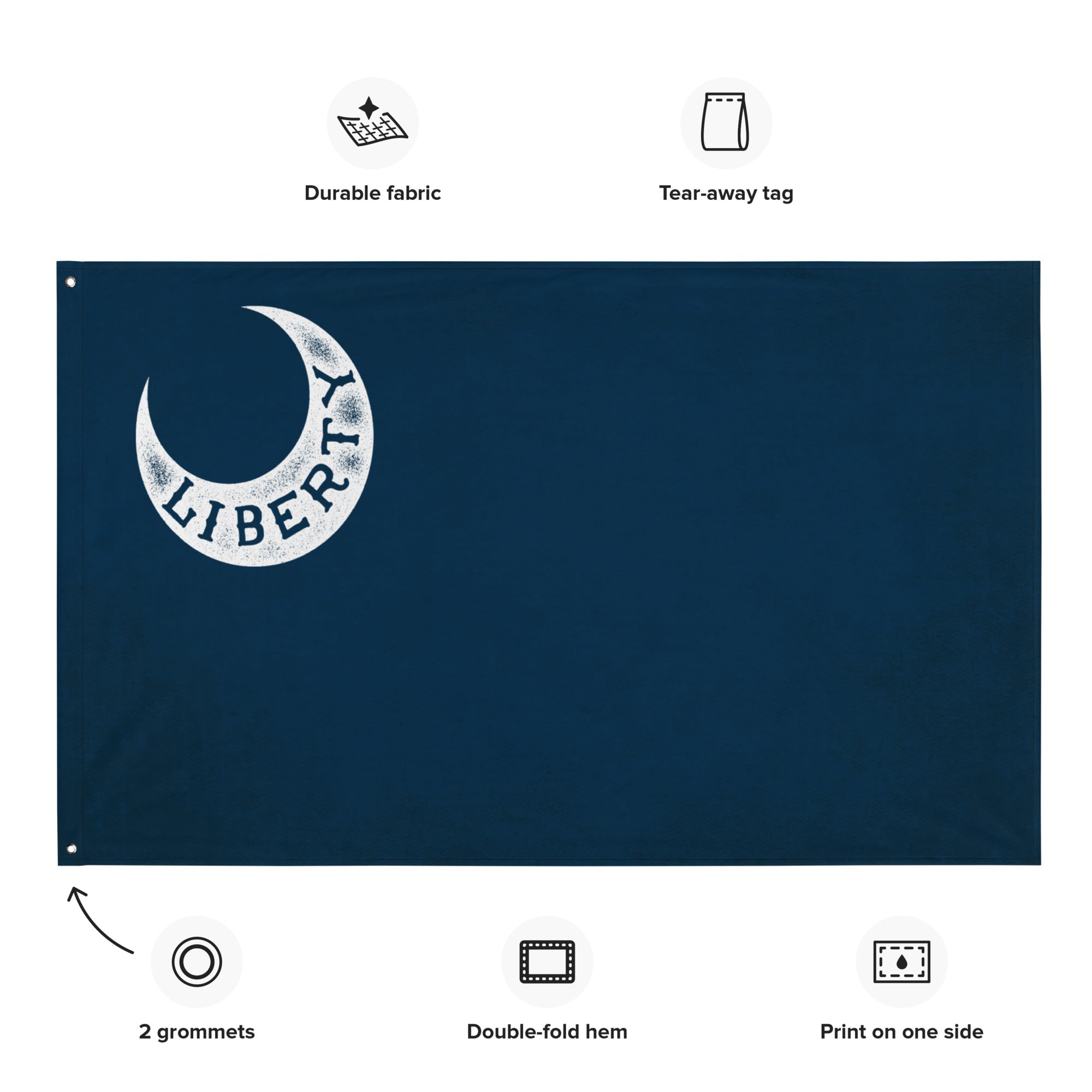 Fort Moultrie Flagge – 90 X 150 Cm, Aus Leichtem Polyester, Mit Stangensaum Für Innen