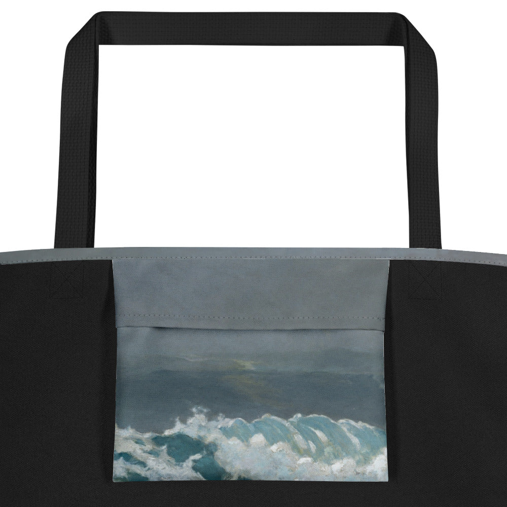 Northeaster Winslow Homer Large Art Beach Bag
