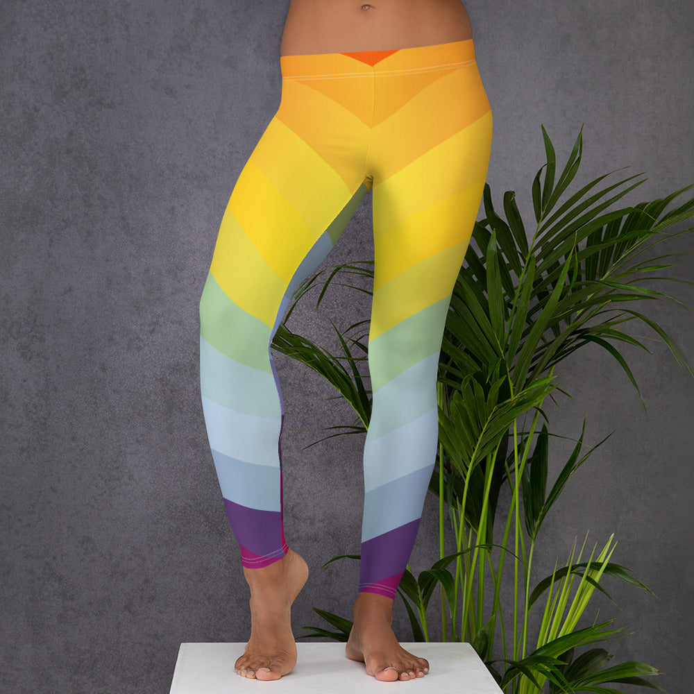 Ladies Rainbow Leggings
