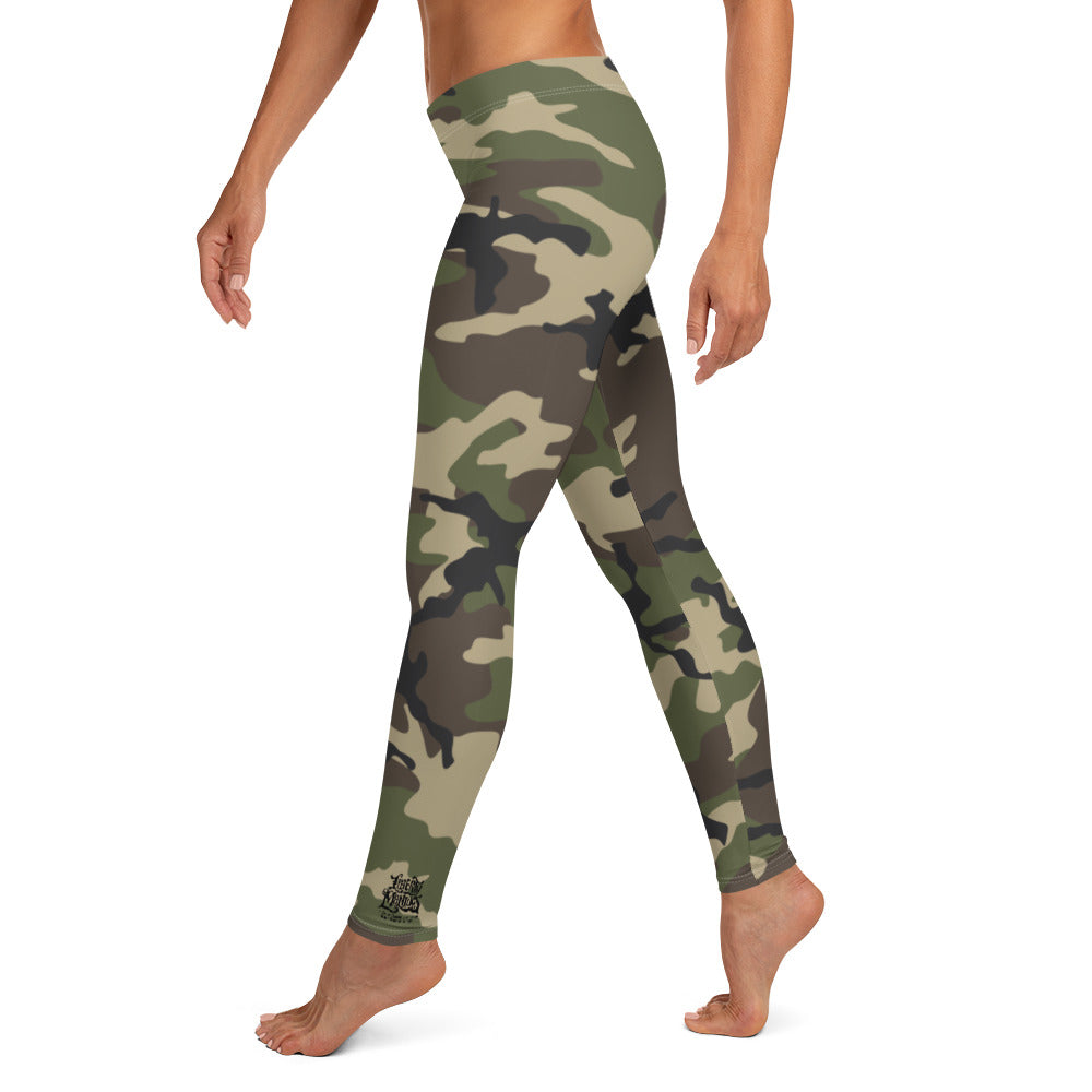 Woodland Camo Ladies Leggings