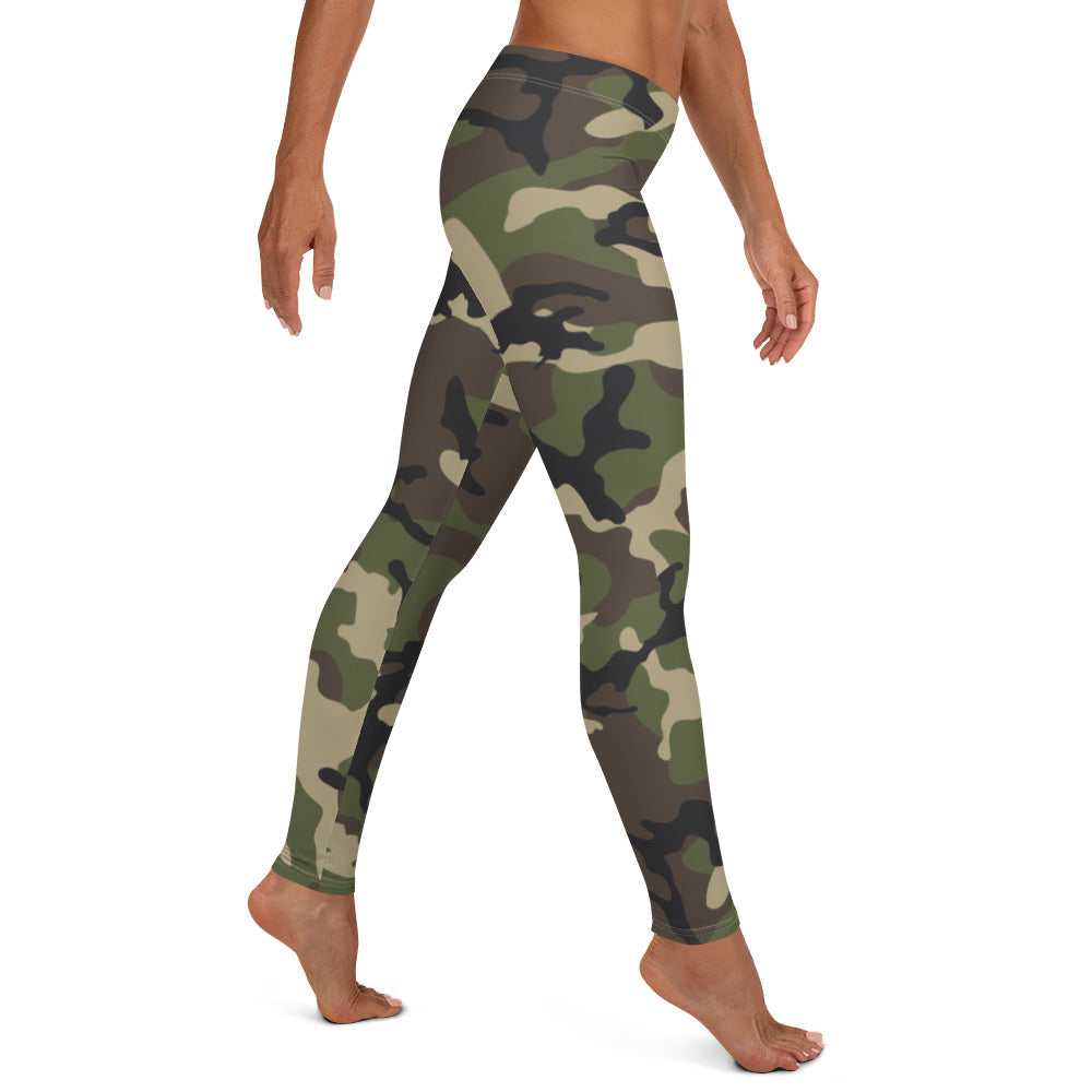 Woodland Camo Ladies Leggings
