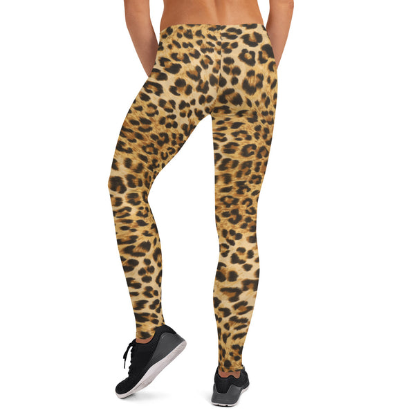Tan Cheetah Print Pull on Ladies Leggings Stylish Skinny slim Pants O/S New  Y2K | eBay